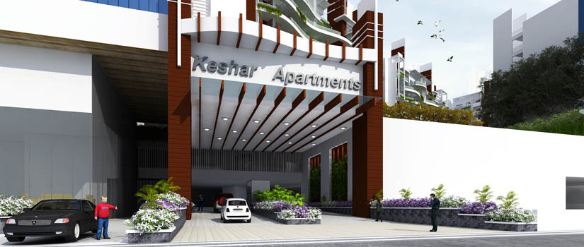 Entrance to Keshar Apartments
