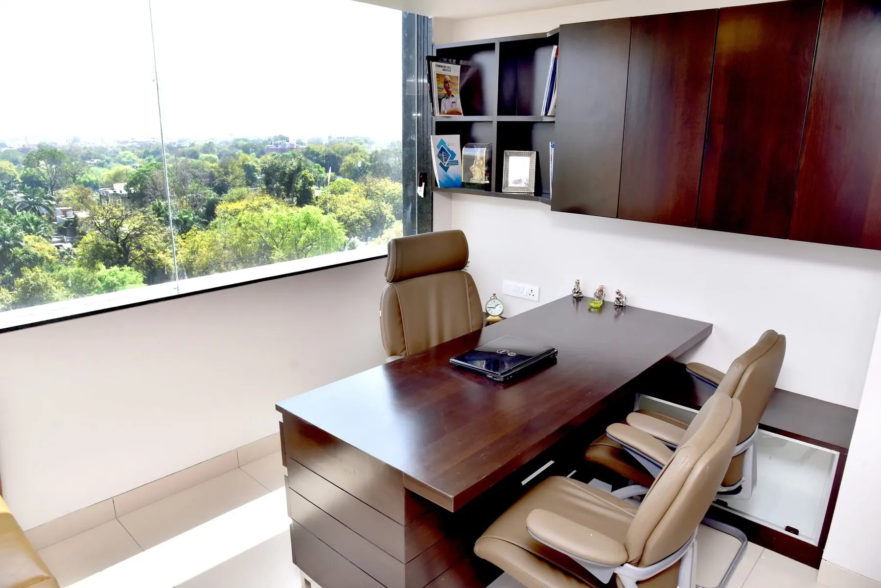 Office at Keshar Towers overlooking the LNUPE campus