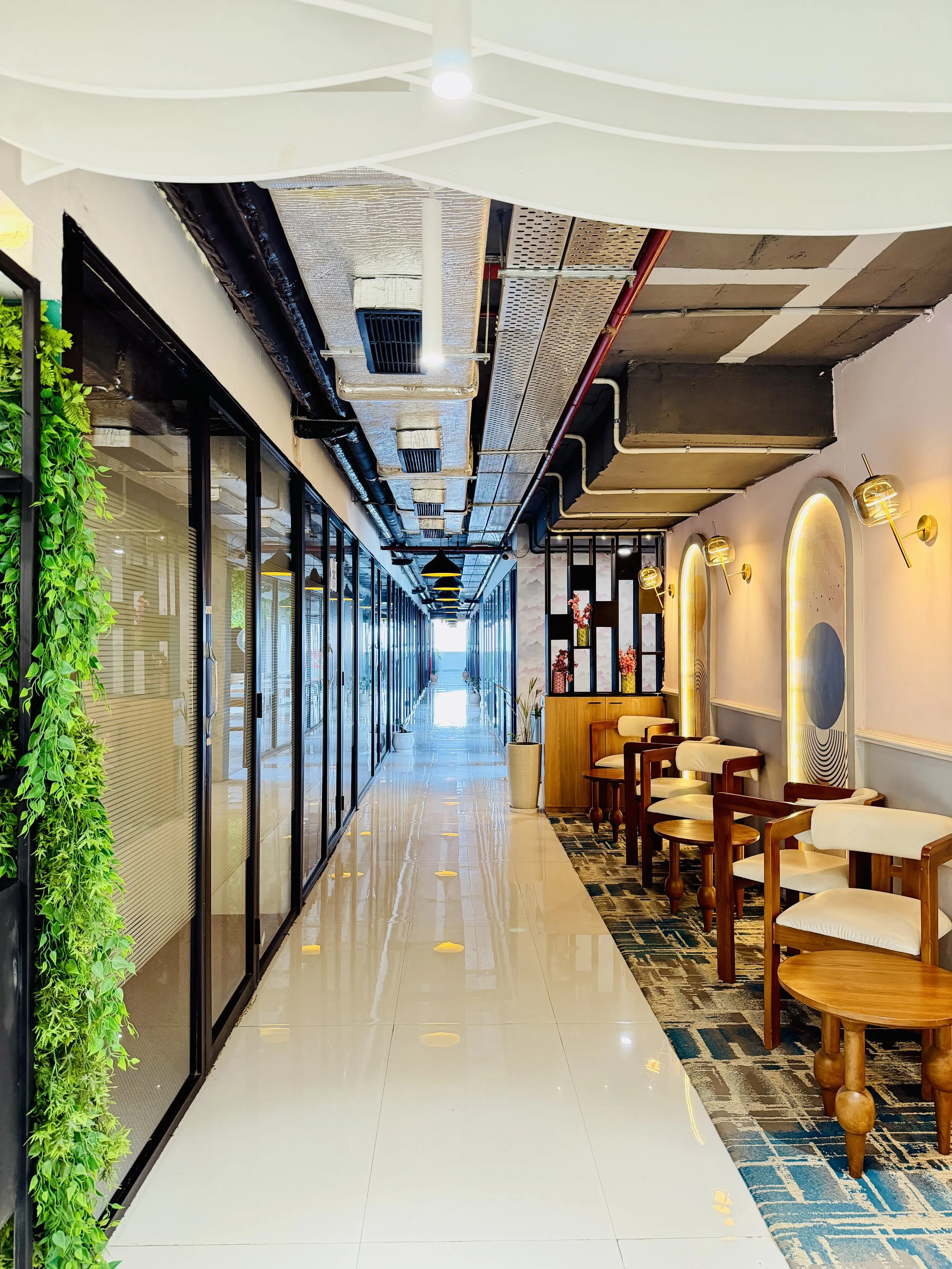 Private cabin corridor at MileStone